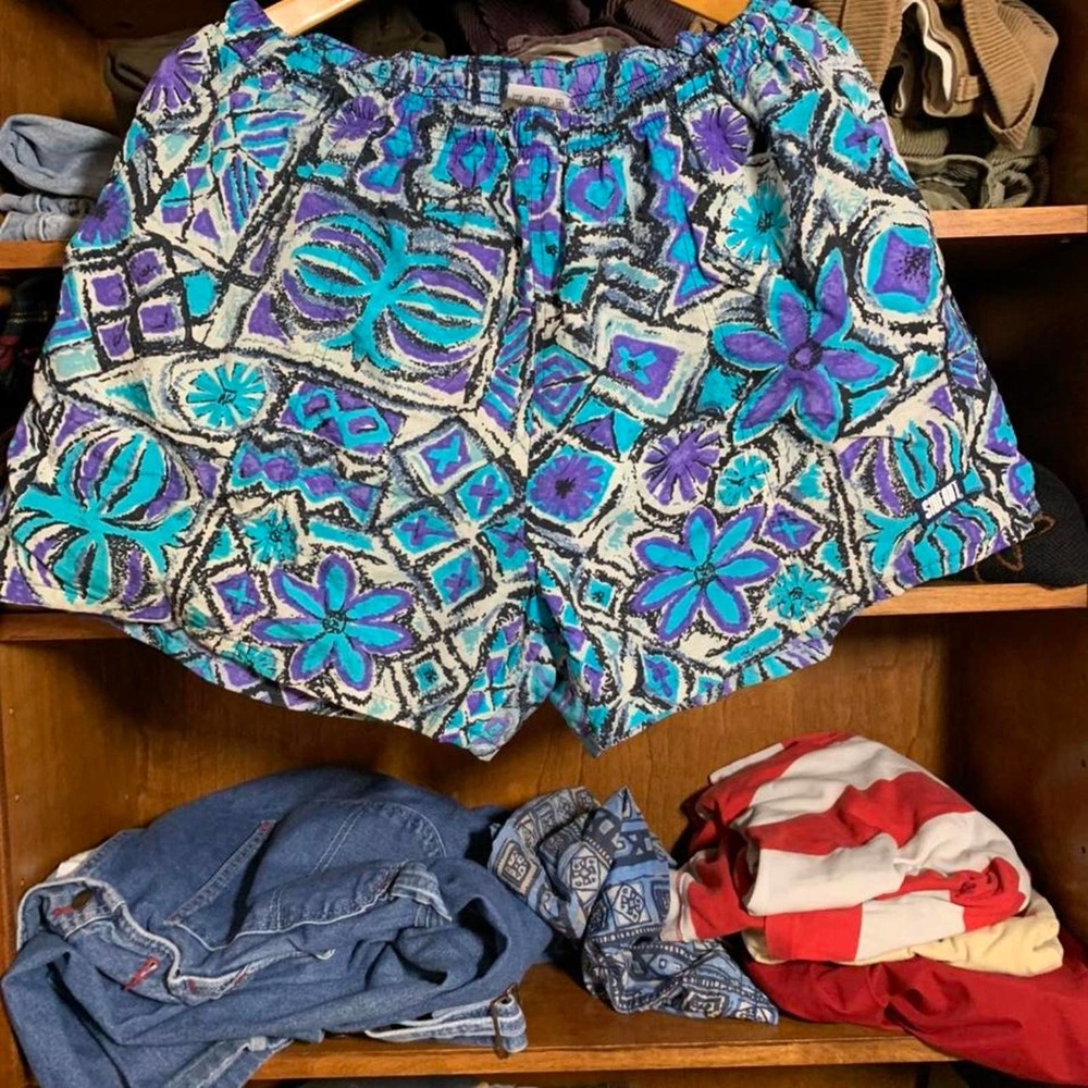Abstract Nike Swim Shorts Psychedelic Board Shorts